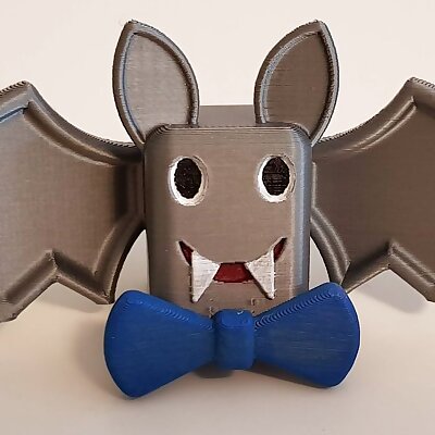 Cute bat with bowtie no supports