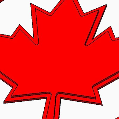 Coaster Canada flag