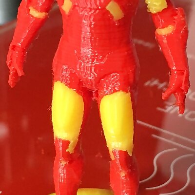 Iron Man Statue With Easytoremove Support  multimaterial remix