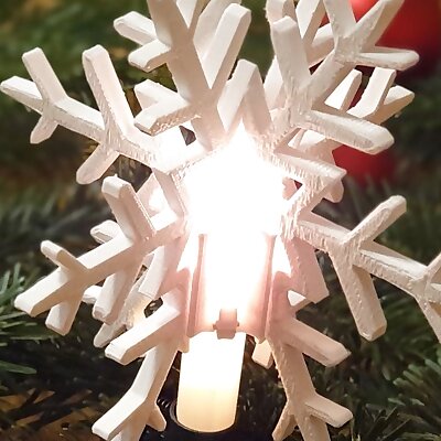 3in1 snow flake Extension for Christmas tree lights  Standalone decoration  Hanging decoration