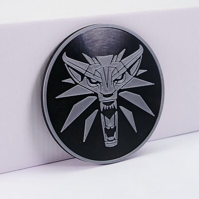 Witcher Wolf School Logo Magnet