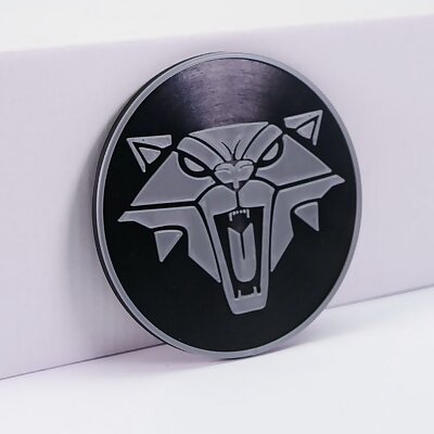 Witcher Cat School Logo Magnet