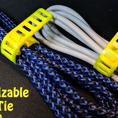 Customizable Clipon Cable Tie TPU