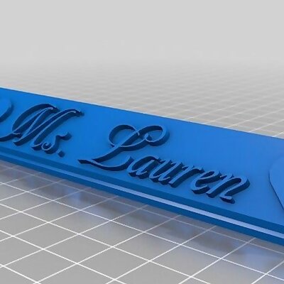 lauren name plate