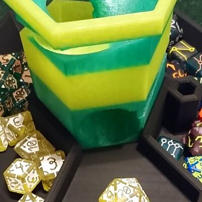 Open Spiral Dice Tower Tray Collection