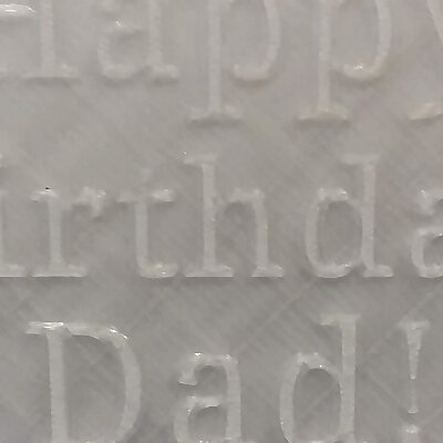 Happy Birthday Dad Plaque