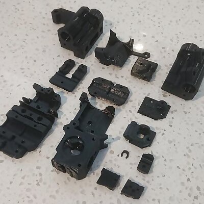 Bear extruder and xaxis upgrade parts
