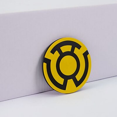 Yellow Lantern Logo Magnet