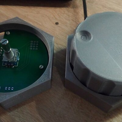 Case and PCB for 3D printed MEDIA CONTROL volume knob