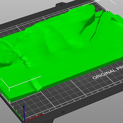 Landscape model for H0 trains