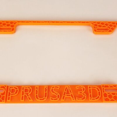Prusa 3D Community License Plate Holder