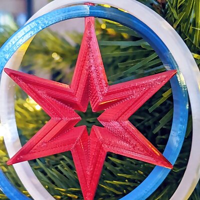 Chicago Star Christmas Ornament