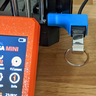 Prusa Mini USB extension snap fit mount no hardware required