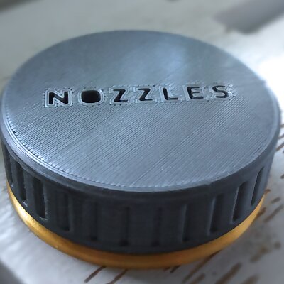 Nozzle case with screwcap
