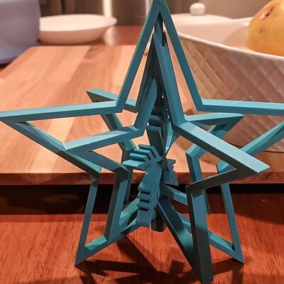 Snowflake Star Spinning Decoration