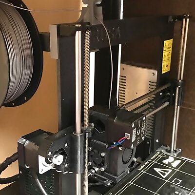 Prusa i3 mk2 spool holder side mount with integrated filament guide