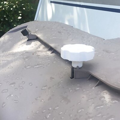 Knob for propane cover lid