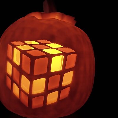 Rubiks Cube Pumpkin