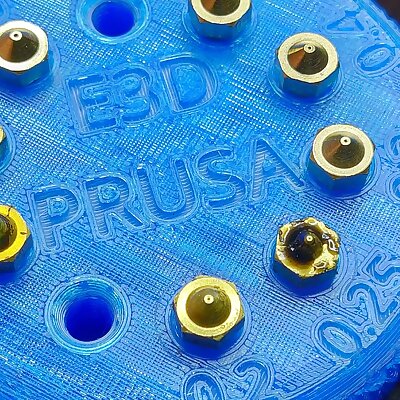 E3D V6 Nozzle Holder Disc with Knurled and Filleted Edge