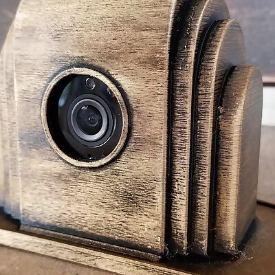 Art Deco style housing for Wyze V2 Security Camera