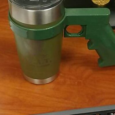 Rifle Grip and trigger coffee holder