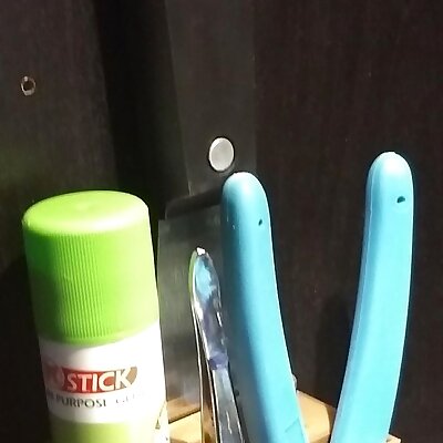 Mountable Tool Holder Glue Stick Tweezers Scraper Flat Cutter