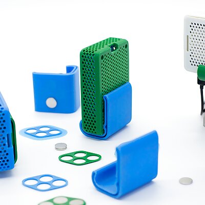Clip for Raspberry Pi Cases 3B and 4B magnetic back