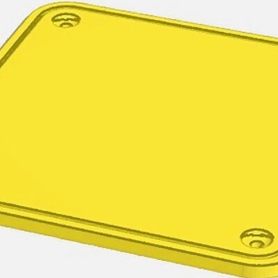 Blanking plate for 120mm fan opening with seal