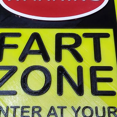Warning Sign  Fart Zone