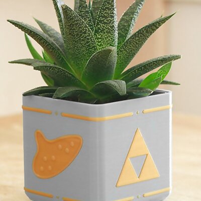 Zelda Planter  Single  Dual Extrusion Minimal Planter