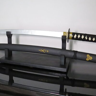 Katana Sword Prop with Sword Rack