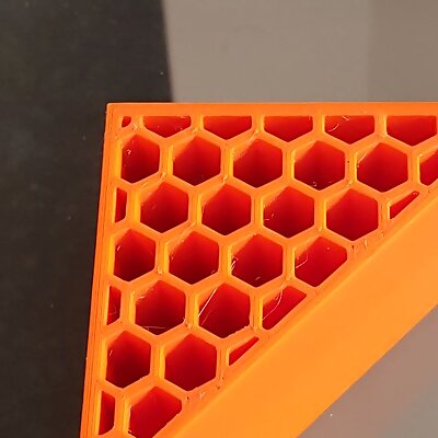 Angle bracket with hexgon pattern for Ikea lack enclosure