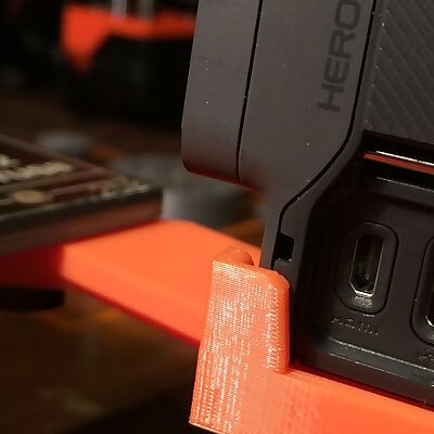 Prusa i3 MK2 GoPro Hero5 holder with Open Ports