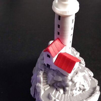 Lighthouse on a rock Multimaterial Remix