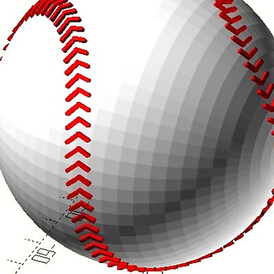 Baseball in OpenScad