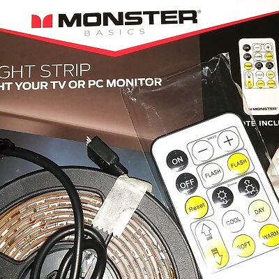 Monster LED remote holder