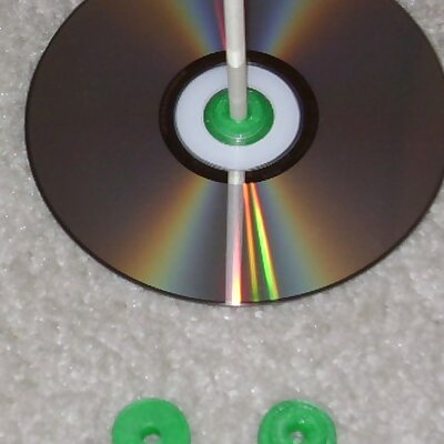 CD center adapter for a mousetrap car
