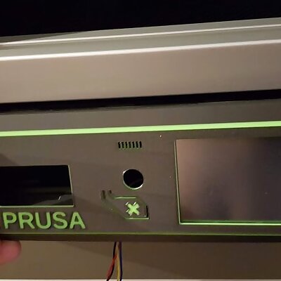 Prusa LCD and 35 Touchscreen Housing for Enclosures
