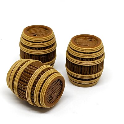 Wooden Rope Barrel for Gloomhaven