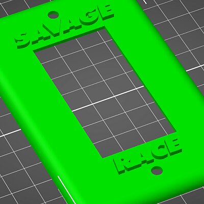 Savage Race branded light switch plate  2 color
