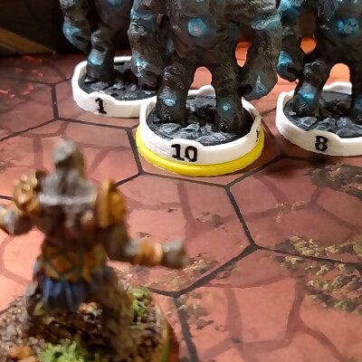Numbered Miniature Base Markers