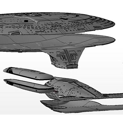 Star Trek Enterprise D 4 foot Studio model