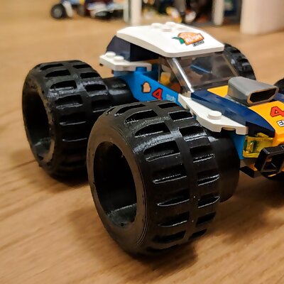 Monstertruck tire for a desert buggy eg Lego car