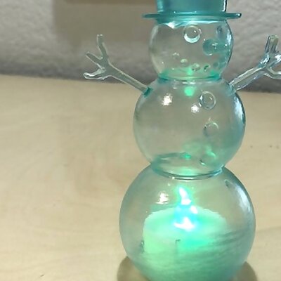 Tea Light Snowman