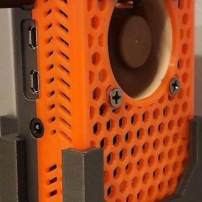 Case holder for Malolos Raspberry Pi 4 Model B Case with fan