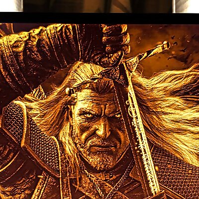 The Witcher 3 – Geralt of Rivia Lithophane