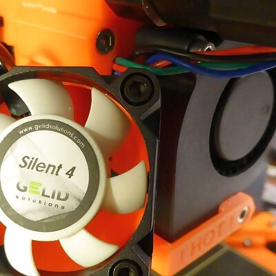 Prusa i3 MK2S Adaptor for 40mm Silent Fan