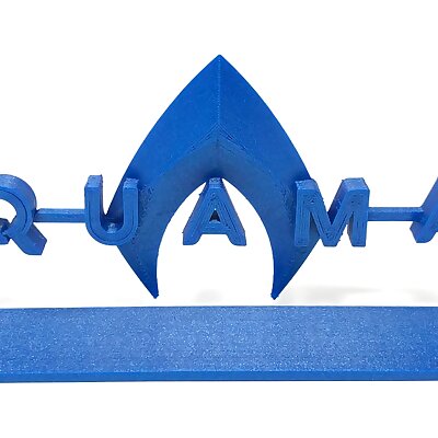 Aquaman Logo and Stand