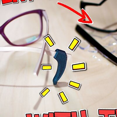 Ear hooks for glasses to prevent slipping and sliding down