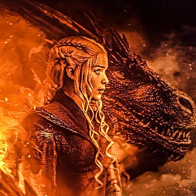 Daenerys Targaryen Lithophane